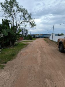 Access road to plot 546